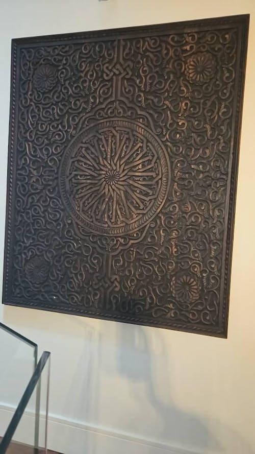 Moroccan Wall Carved Panel/ Floral motif / Andalusian Style.
