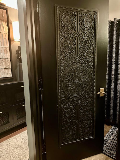 Moroccan Wall Carved Panel/ Floral motif / Andalusian Style.